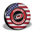 Carolina Hurricanes Spare Tire Covers Custom US Flag Style - Gearcarcover - 3