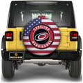 Carolina Hurricanes Spare Tire Covers Custom US Flag Style - Gearcarcover - 1