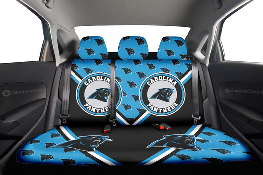 Carolina Panthers Car Back Seat Cover Custom Car Accessories For Fans - Gearcarcover - 2