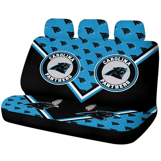 Carolina Panthers Car Back Seat Cover Custom Car Accessories For Fans - Gearcarcover - 1