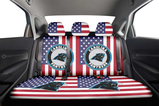 Carolina Panthers Car Back Seat Cover Custom Car Accessories - Gearcarcover - 2