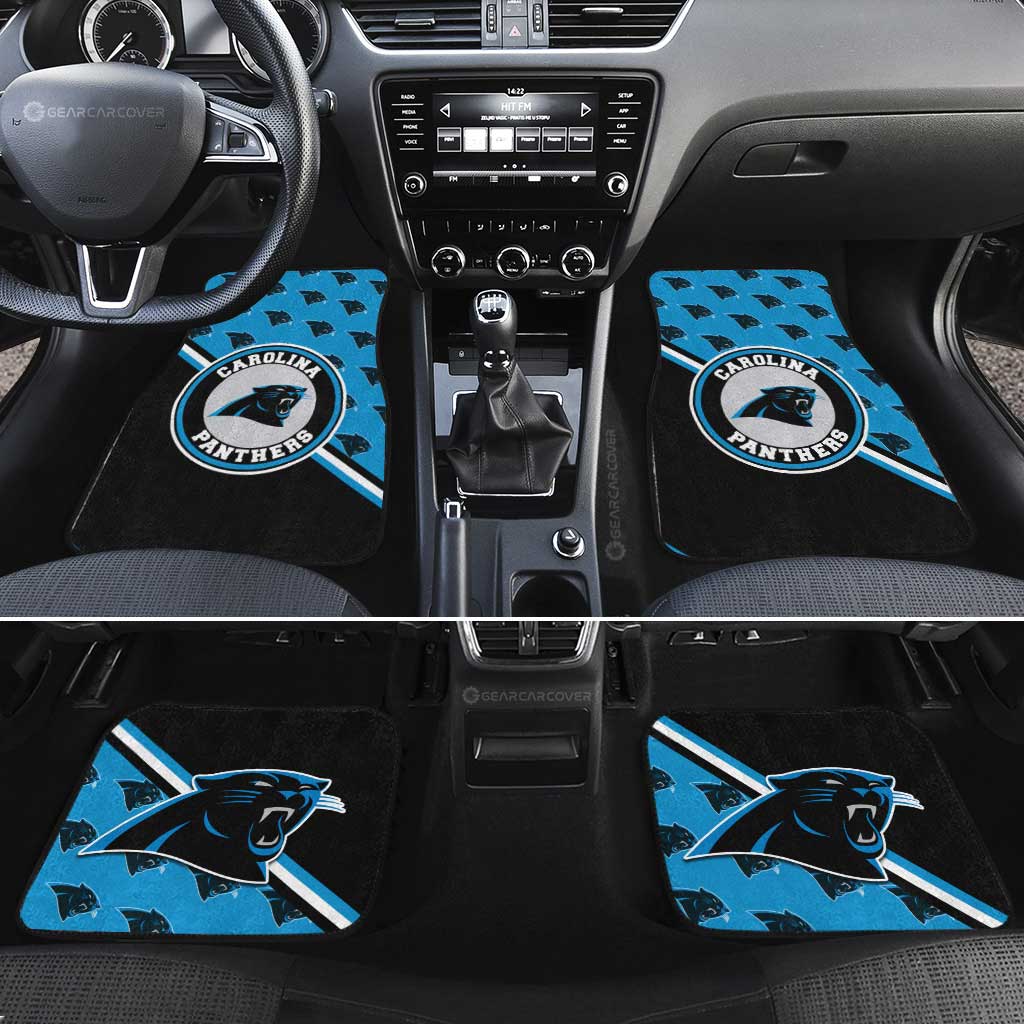 Carolina Panthers Car Floor Mats Custom Car Accessories For Fans - Gearcarcover - 2