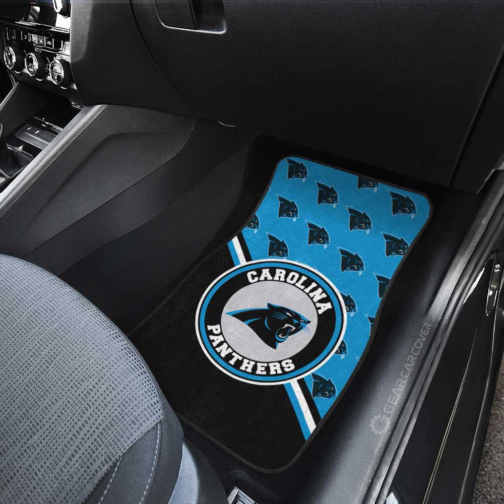 Carolina Panthers Car Floor Mats Custom Car Accessories For Fans - Gearcarcover - 3