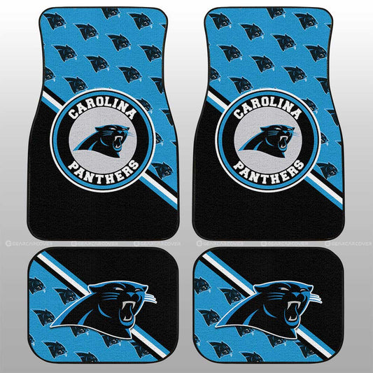 Carolina Panthers Car Floor Mats Custom Car Accessories For Fans - Gearcarcover - 1