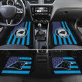 Carolina Panthers Car Floor Mats Custom US Flag Style - Gearcarcover - 2