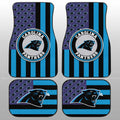 Carolina Panthers Car Floor Mats Custom US Flag Style - Gearcarcover - 1