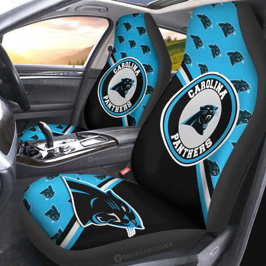 Carolina Panthers Car Seat Covers Custom Car Accessories For Fans - Gearcarcover - 2