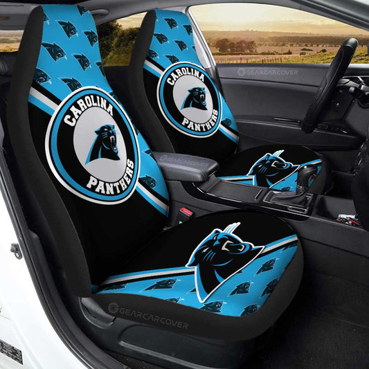 Carolina Panthers Car Seat Covers Custom Car Accessories For Fans - Gearcarcover - 1