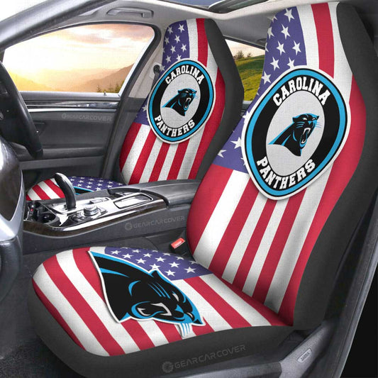 Carolina Panthers Car Seat Covers Custom Car Decor Accessories - Gearcarcover - 2