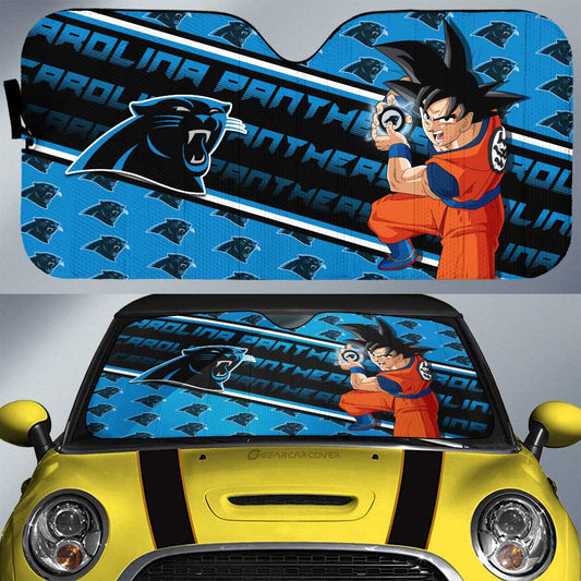 Carolina Panthers Car Sunshade Custom Car Decorations For Fans - Gearcarcover - 1