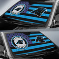 Carolina Panthers Car Sunshade Custom US Flag Style - Gearcarcover - 2