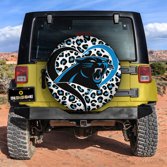 Carolina Panthers Spare Tire Cover Custom For Fans - Gearcarcover - 2