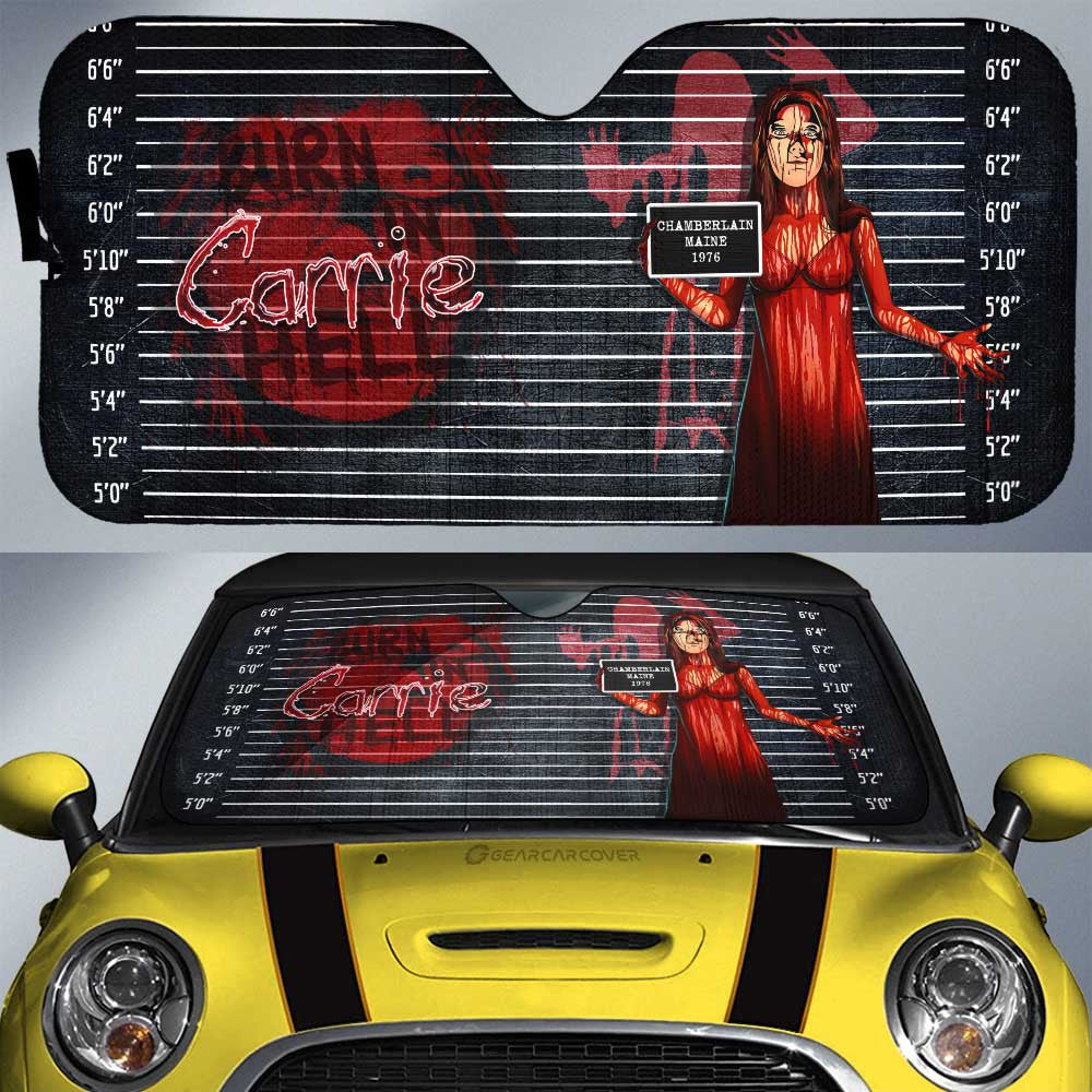 Carrie White in Carrie Car Sunshade Custom Horror Characters Car Interior Accessories - Gearcarcover - 1