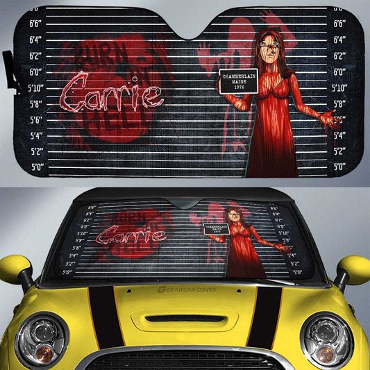 Carrie White in Carrie Car Sunshade Custom Horror Characters Car Interior Accessories - Gearcarcover - 1