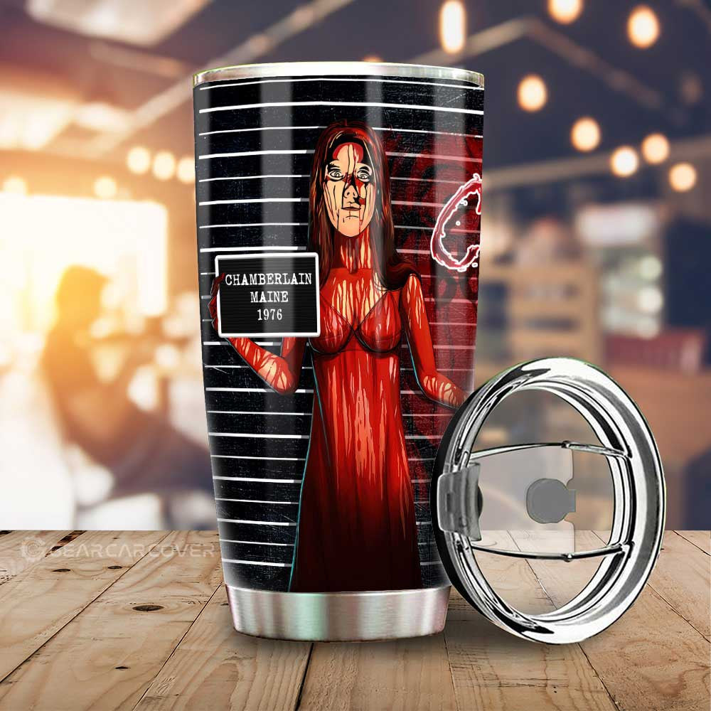 Carrie White in Carrie Tumbler Cup Custom Horror Characters Car Interior Accessories - Gearcarcover - 1