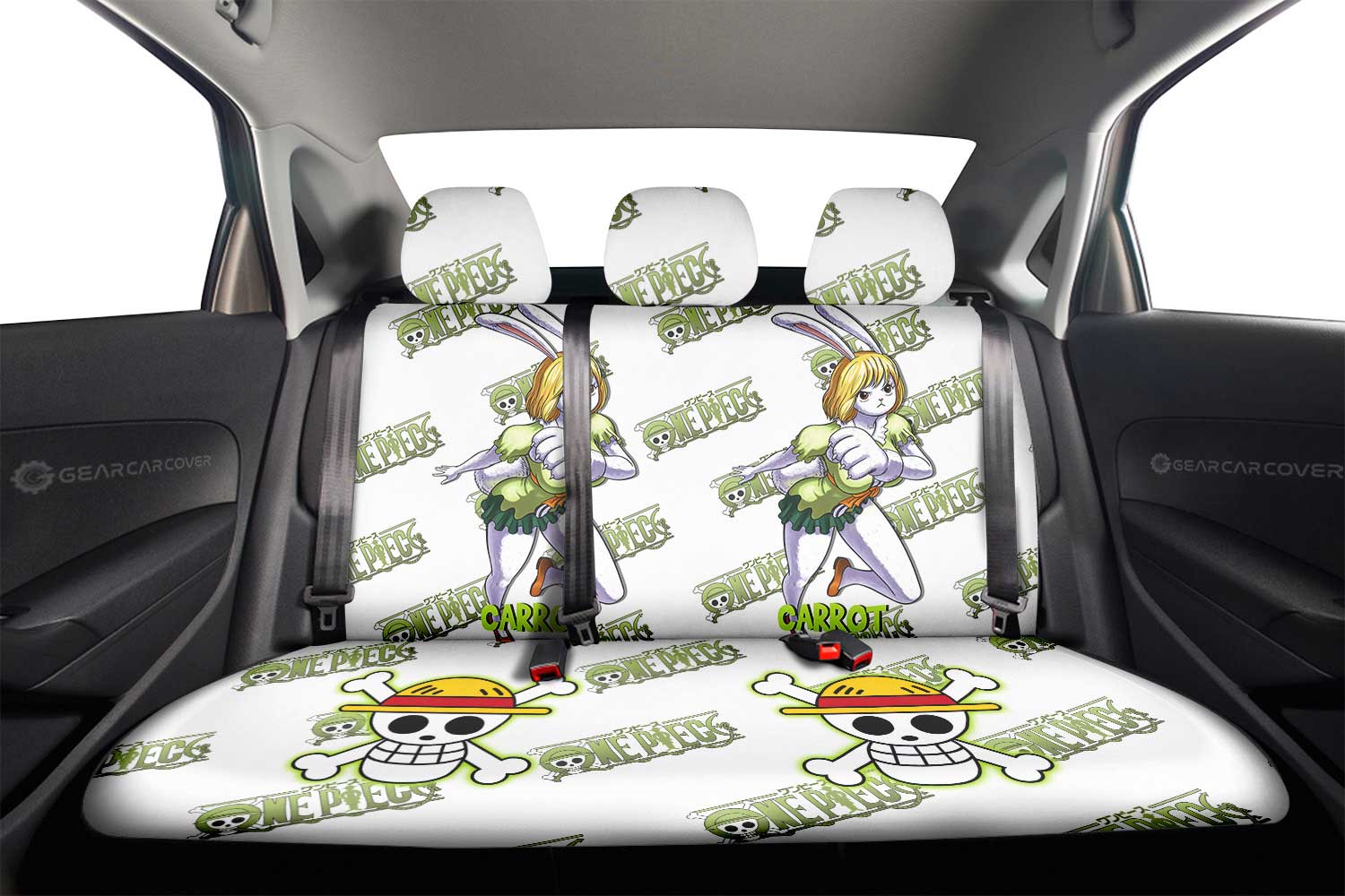 Carrot Car Back Seat Cover Custom One Piece Anime - Gearcarcover - 2