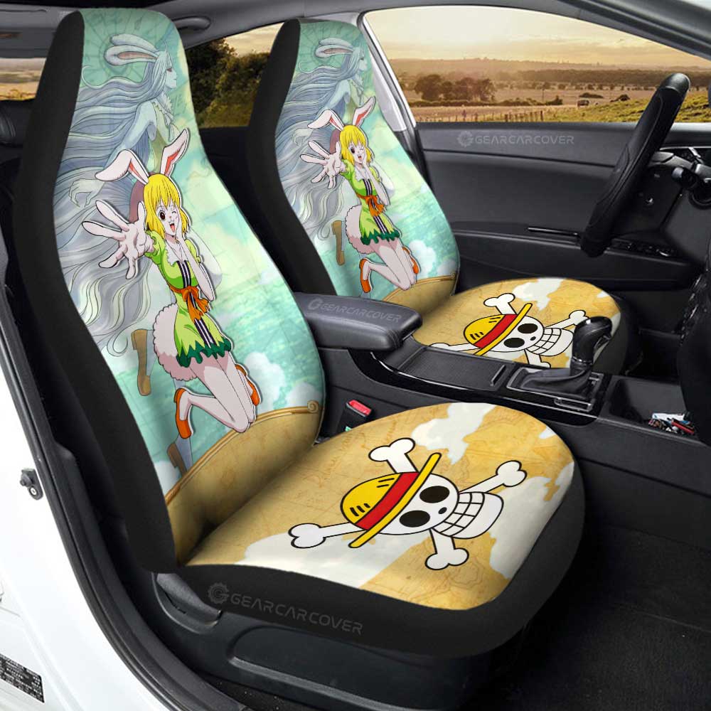 Carrot Car Seat Covers Custom One Piece Map Car Accessories For Anime Fans - Gearcarcover - 1