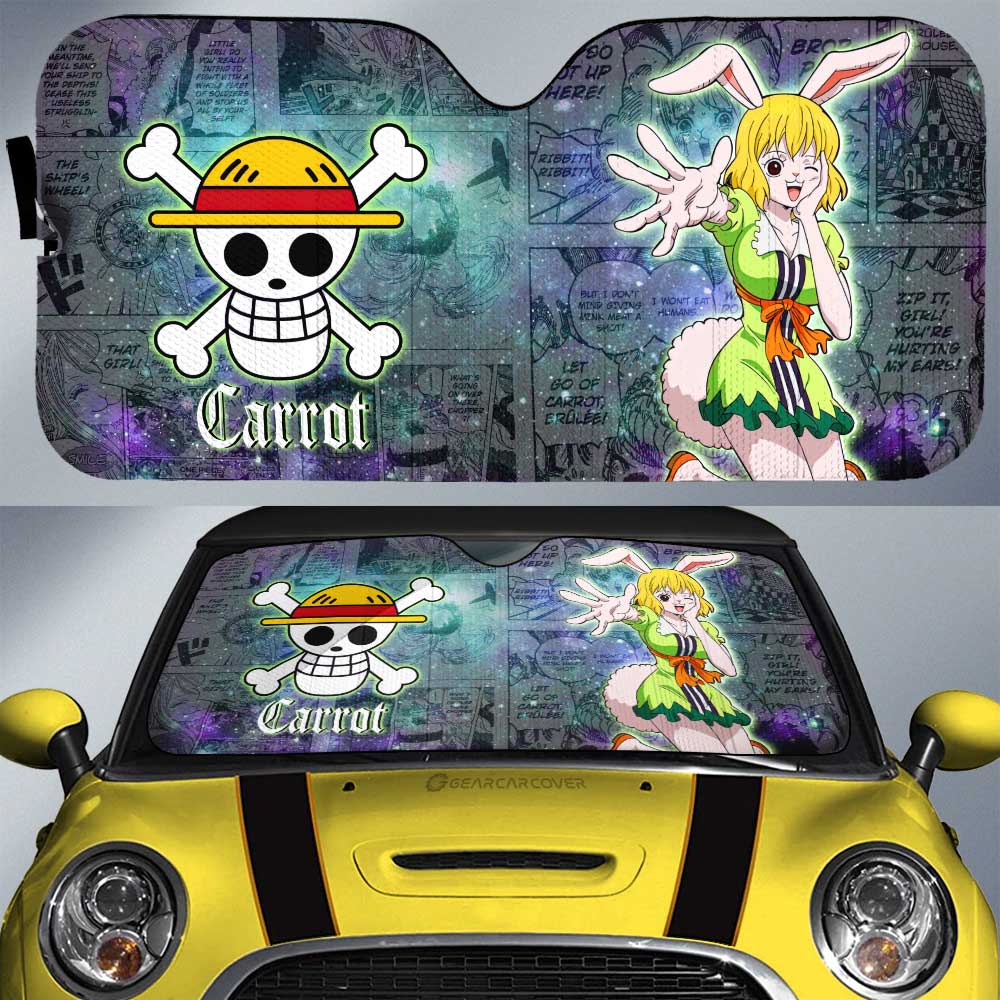 Carrot Car Sunshade Custom One Piece Anime Car Accessories Manga Galaxy Style - Gearcarcover - 1