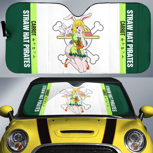 Carrot Car Sunshade Custom One Piece Car Accessories For Anime Fans - Gearcarcover - 1