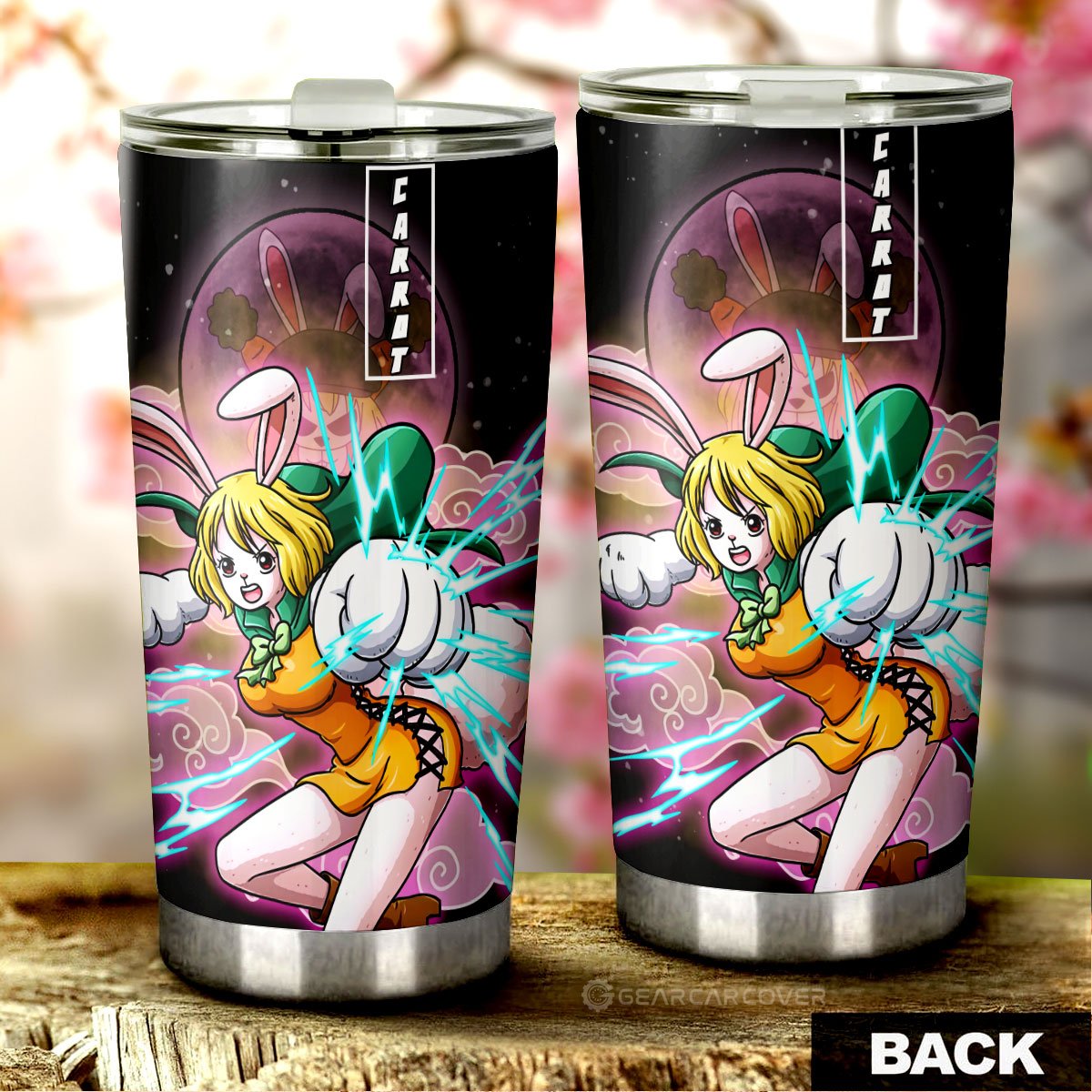 Carrot Tumbler Cup Custom One Piece Anime Car Accessories For Anime Fans - Gearcarcover - 3