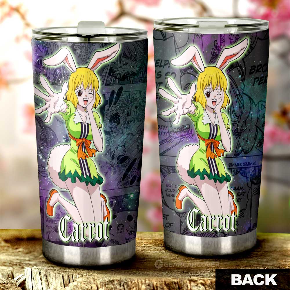 Carrot Tumbler Cup Custom One Piece Anime Car Accessories Manga Galaxy Style - Gearcarcover - 3