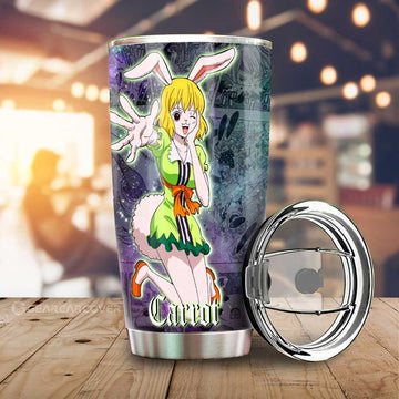 Carrot Tumbler Cup Custom One Piece Anime Car Accessories Manga Galaxy Style - Gearcarcover - 1