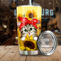 Cat Sunflower Custom Tumbler Stainless Steel - Gearcarcover - 1