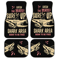 Catch The Wave Surf Is Up Shark Car Floor Mats Custom Shark Area Born To Be Free Car Accessories - Gearcarcover - 1
