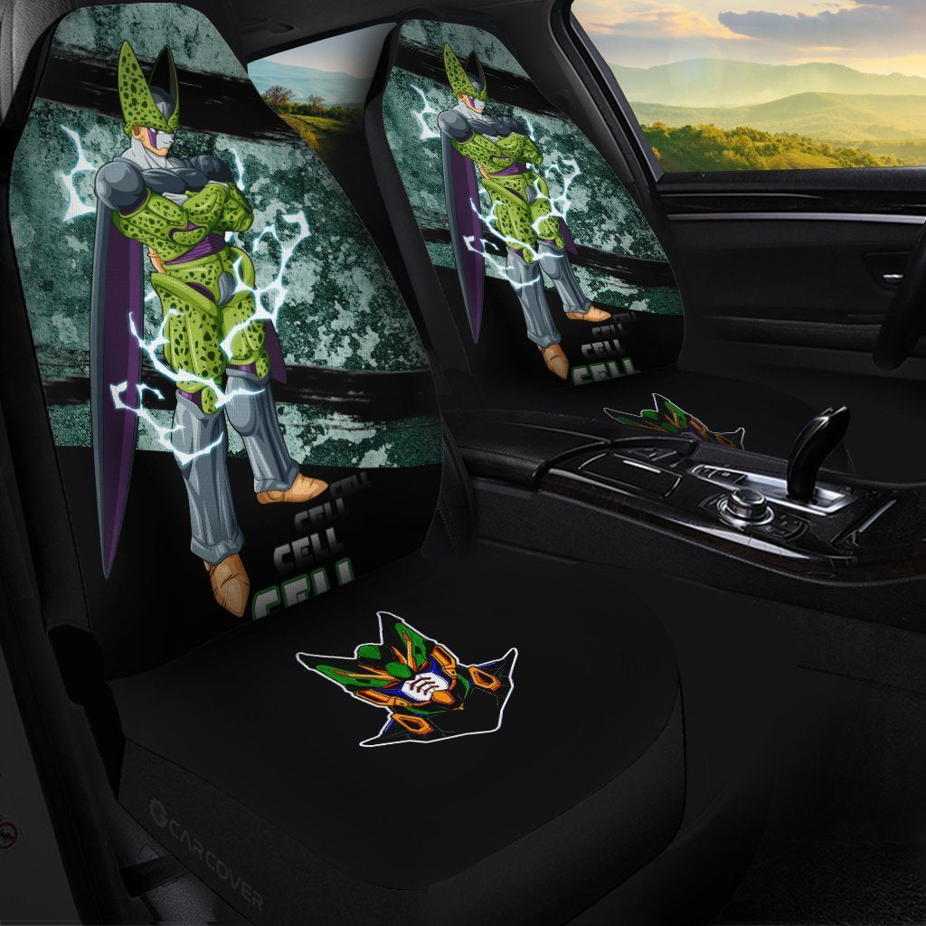Cell Car Seat Covers Custom Anime Dragon Ball Car Interior Accessories - Gearcarcover - 1