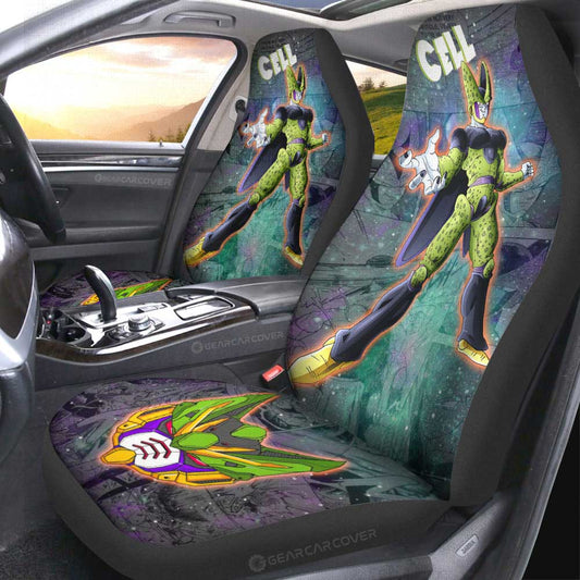 Cell Car Seat Covers Custom Galaxy Style Dragon Ball Anime Car Accessories - Gearcarcover - 2