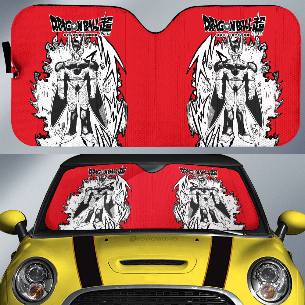 Cell Car Sunshade Custom Dragon Ball Anime Car Accessories Manga Style - Gearcarcover - 1