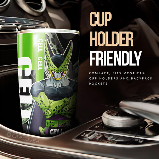 Cell Tumbler Cup Custom Dragon Ball Anime Car Accessories - Gearcarcover - 2