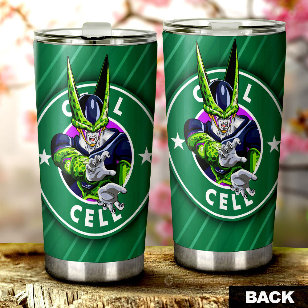 Cell Tumbler Cup Custom Dragon Ball Anime Car Accessories - Gearcarcover - 3