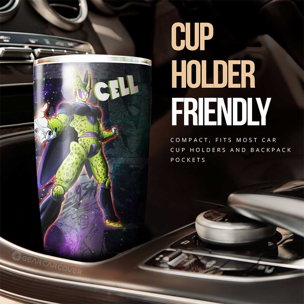 Cell Tumbler Cup Custom Dragon Ball Anime Car Accessories Manga Galaxy Style - Gearcarcover - 2