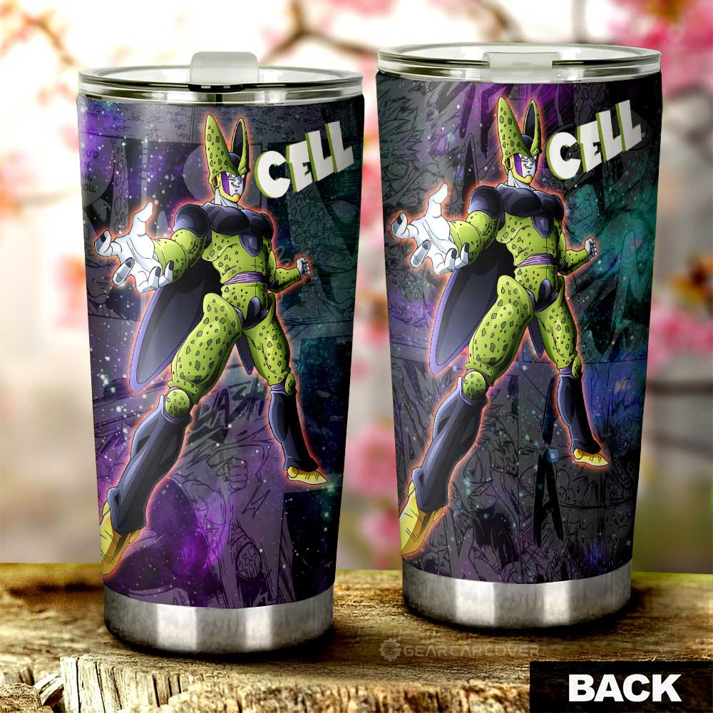 Cell Tumbler Cup Custom Dragon Ball Anime Car Accessories Manga Galaxy Style - Gearcarcover - 3