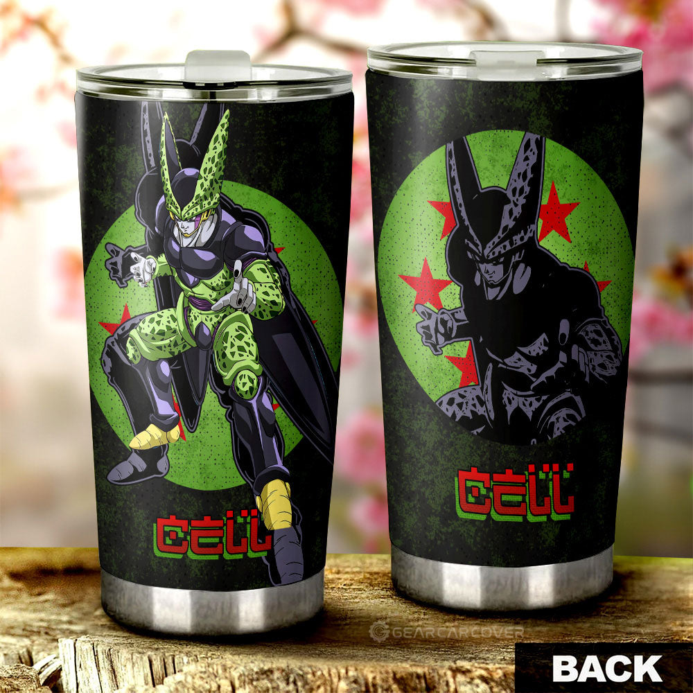 Cell Tumbler Cup Custom Dragon Ball Car Accessories - Gearcarcover - 2