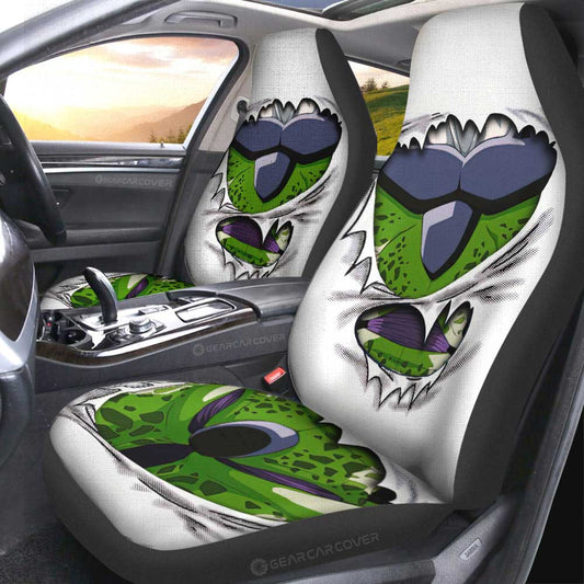 Cell Uniform Car Seat Covers Custom Dragon Ball Anime - Gearcarcover - 2