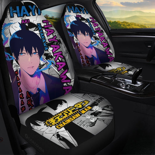 Chainsaw Man Aki Hayakawa Car Seat Covers Custom Anime Car Interior Accessories - Gearcarcover - 1