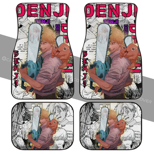 Chainsaw Man Denji Car Floor Mats Custom Anime Car Interior Accessories - Gearcarcover - 2