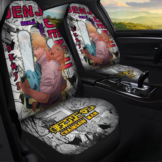 Chainsaw Man Denji Car Seat Covers Custom Anime Car Accessories - Gearcarcover - 1
