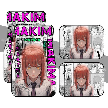 Chainsaw Man Makima Car Floor Mats Custom Anime Car Interior Accessories - Gearcarcover - 1