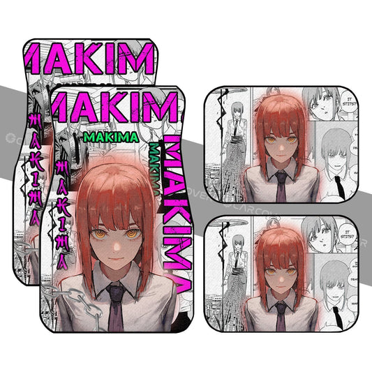 Chainsaw Man Makima Car Floor Mats Custom Anime Car Interior Accessories - Gearcarcover - 1