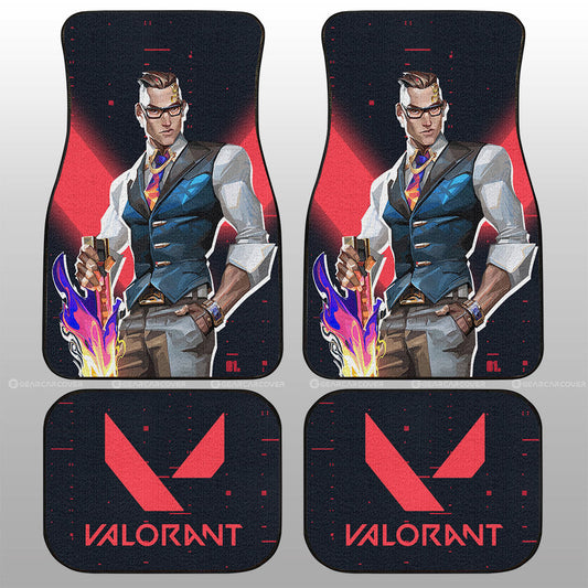 Chamber Car Floor Mats Custom Valorant Agent - Gearcarcover - 1