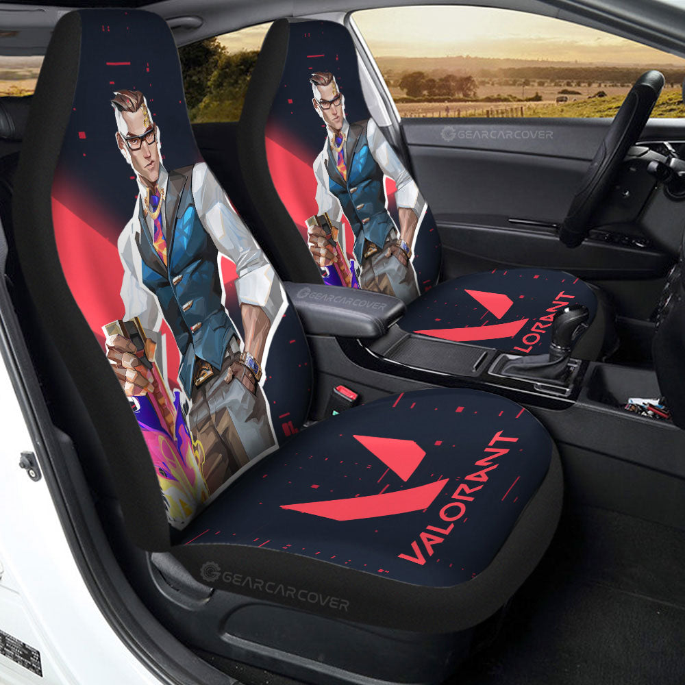 Chamber Car Seat Covers Custom Valorant Agent - Gearcarcover - 2