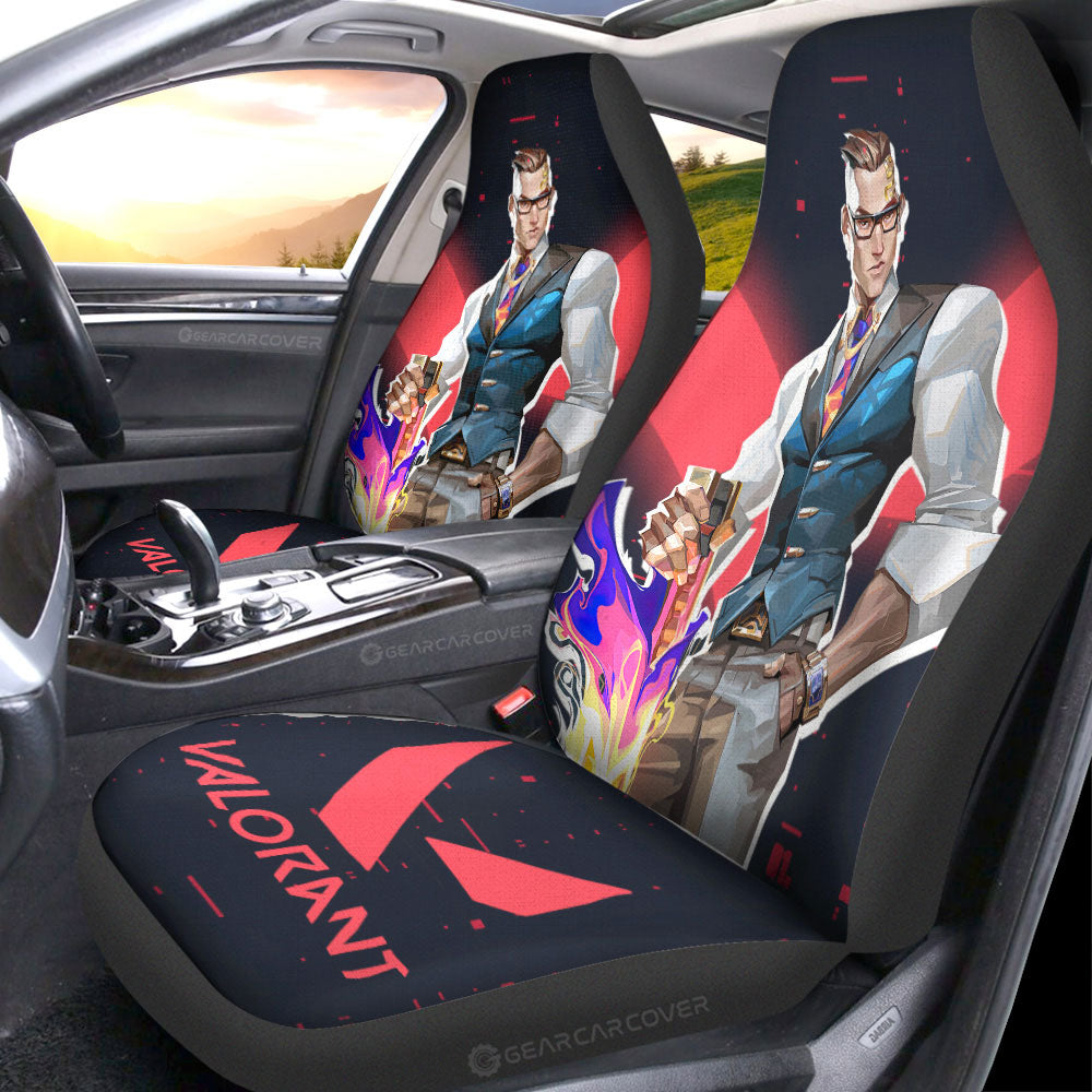 Chamber Car Seat Covers Custom Valorant Agent - Gearcarcover - 3