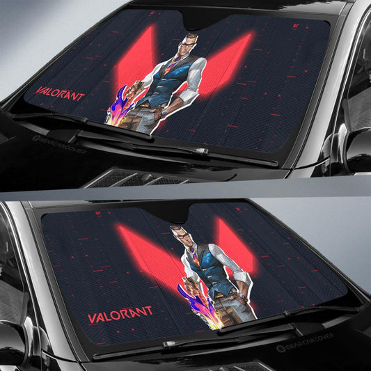 Chamber Car Sunshade Custom Valorant Agent - Gearcarcover - 2