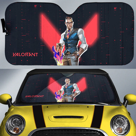 Chamber Car Sunshade Custom Valorant Agent - Gearcarcover - 1