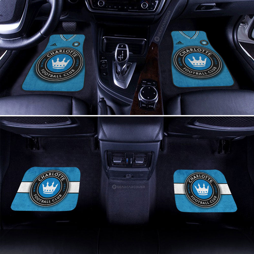 Charlotte FC Car Floor Mats Custom Car Accessories For Fans - Gearcarcover - 2