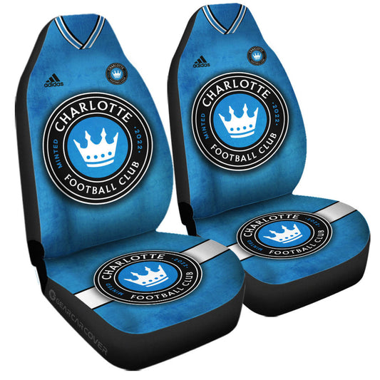 Charlotte FC Car Seat Covers Custom Car Accessories For Fans - Gearcarcover - 2