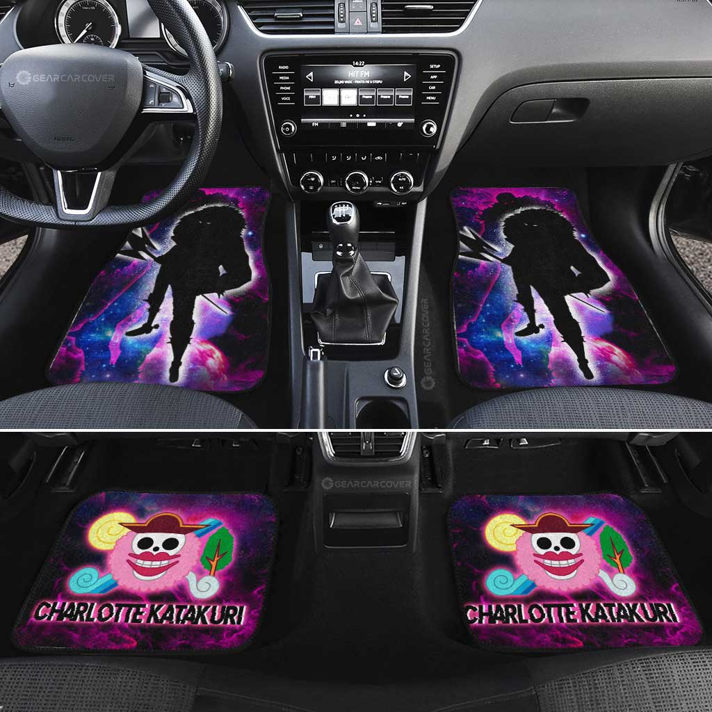 Charlotte Katakuri Car Floor Mats Custom One Piece Anime Silhouette Style - Gearcarcover - 2
